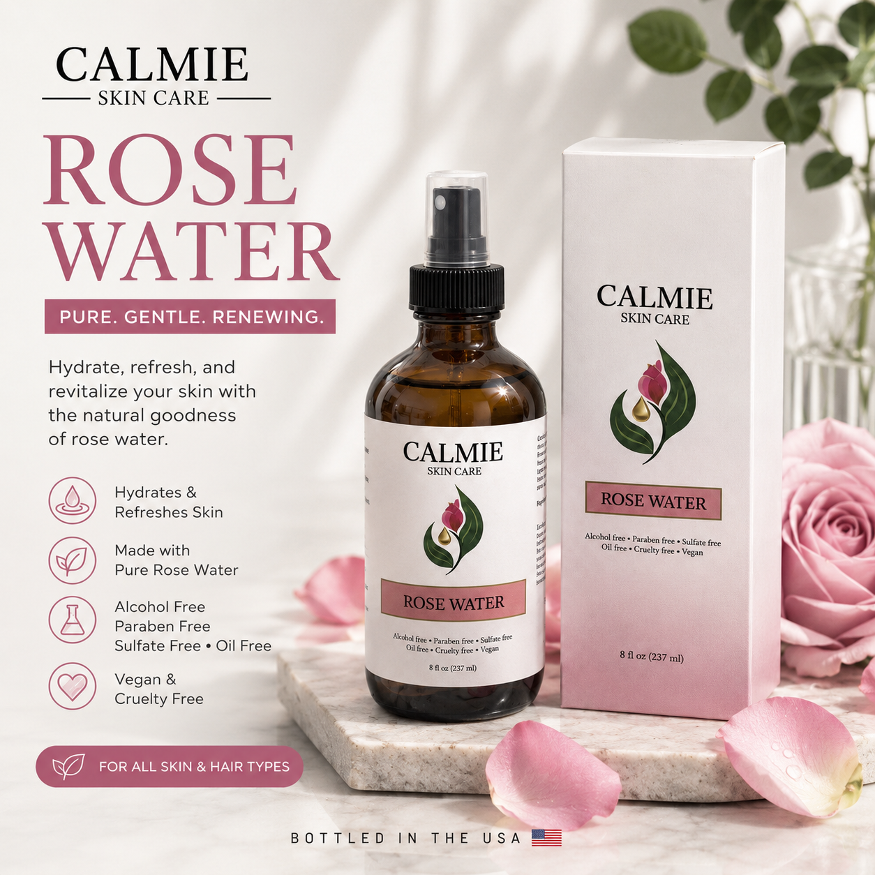 CALMIE ROSE WATER